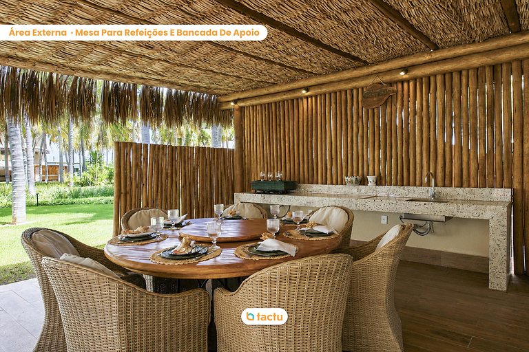 Casa com piscina, rooftop no Fortim Villas