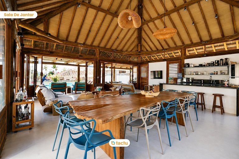 Casa 061:com Piscina e ideal para Grupos no Fortim