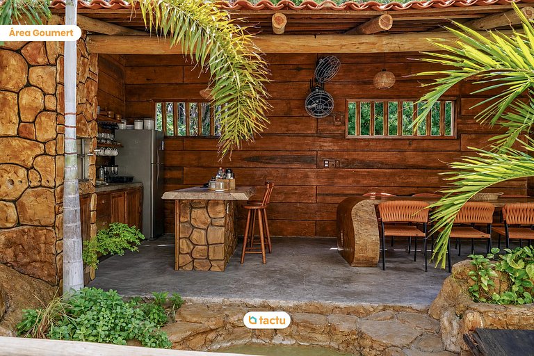 Casa Cocar com Piscina e Rooftop em Fortim
