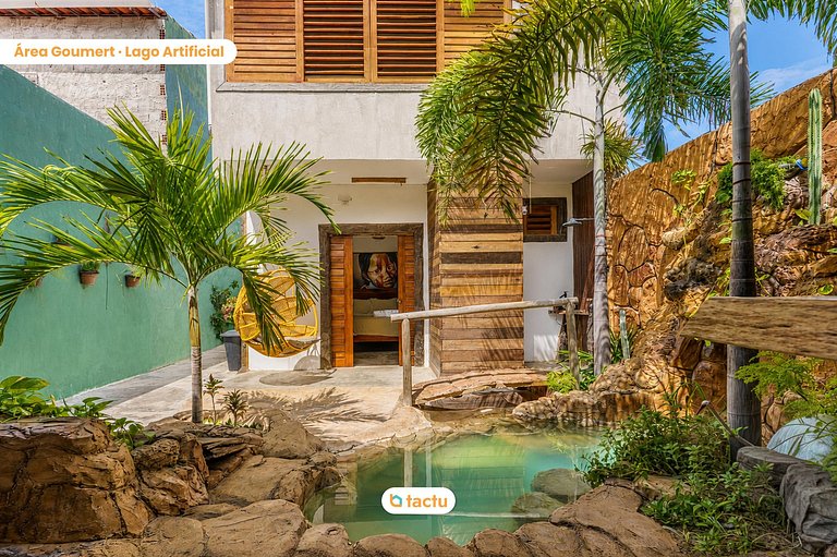 Casa Cocar com Piscina e Rooftop em Fortim