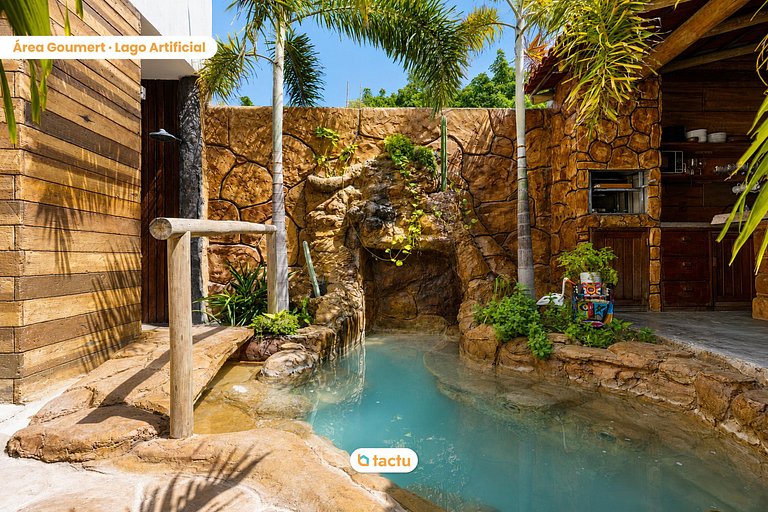 Casa Cocar com Piscina e Rooftop em Fortim