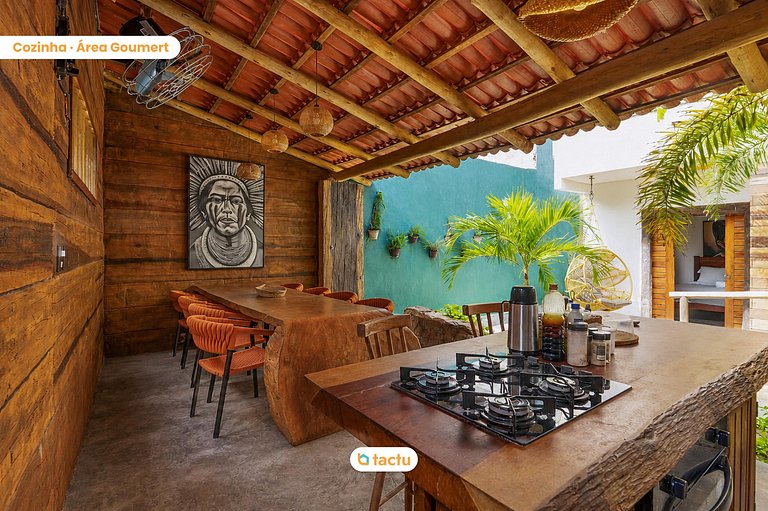 Casa Cocar com Piscina e Rooftop em Fortim