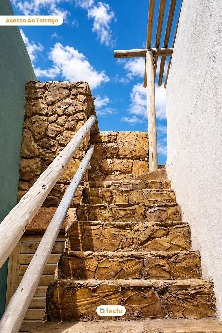 Casa Cocar with Pool and Rooftop in Fortim