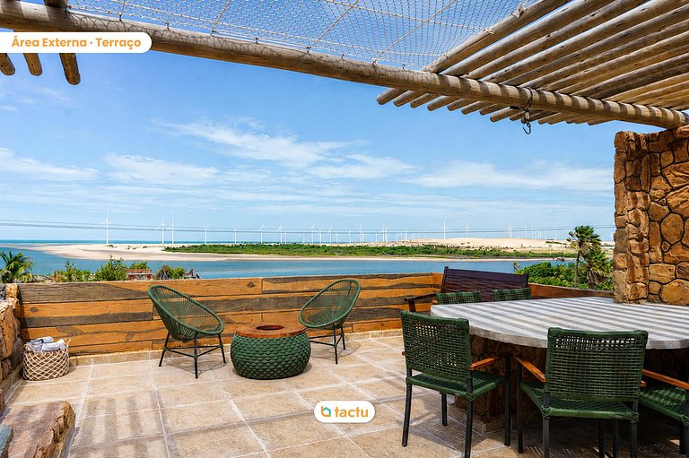 Casa Cocar com Piscina e Rooftop em Fortim