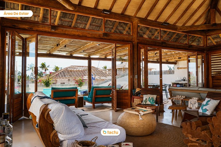 Casa 061:com Piscina e ideal para Grupos no Fortim