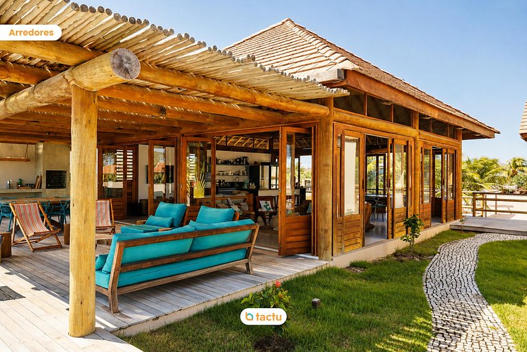 Casa 061:com Piscina e ideal para Grupos no Fortim