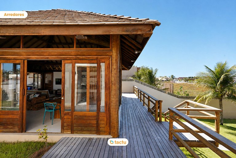 Casa 061 con piscina, ideal para grupos en Fortim