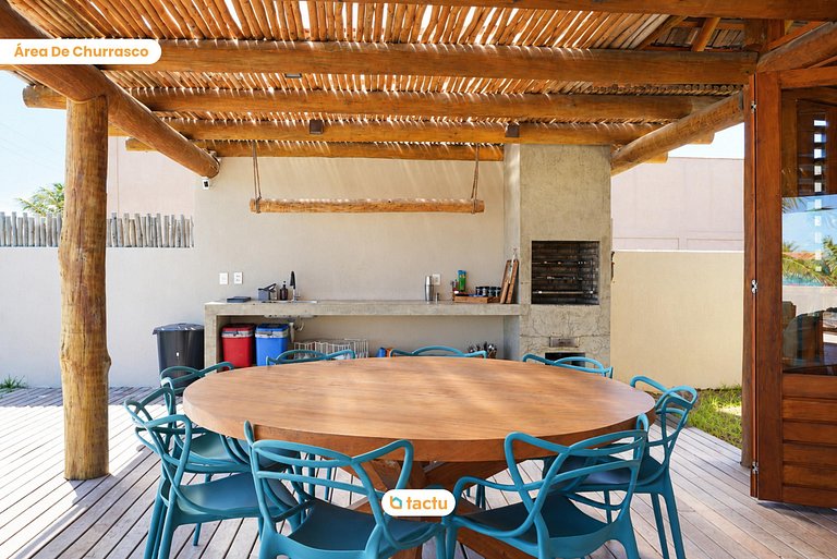 Casa 061 con piscina, ideal para grupos en Fortim