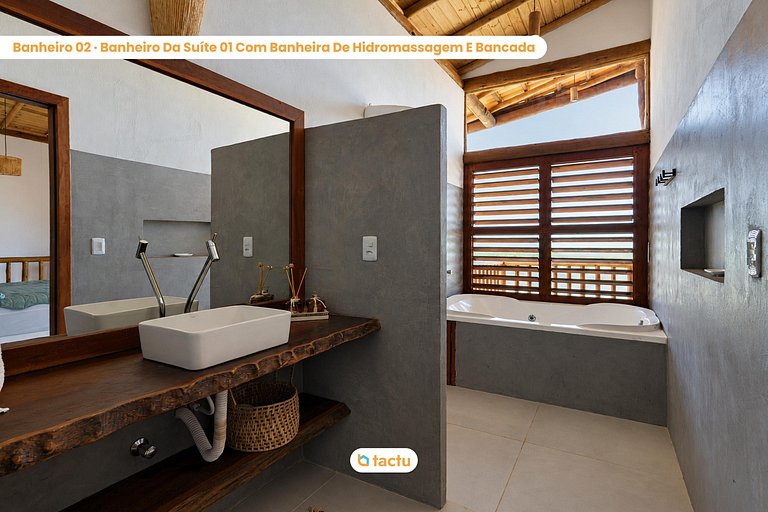 Casa Beira-Mar com Piscina Infinita | 13 Hóspedes