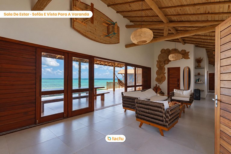 Casa Beira-Mar com Piscina Infinita | 13 Hóspedes