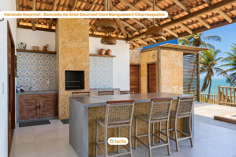 Maison en Bord de Mer avec Piscine à Débordement